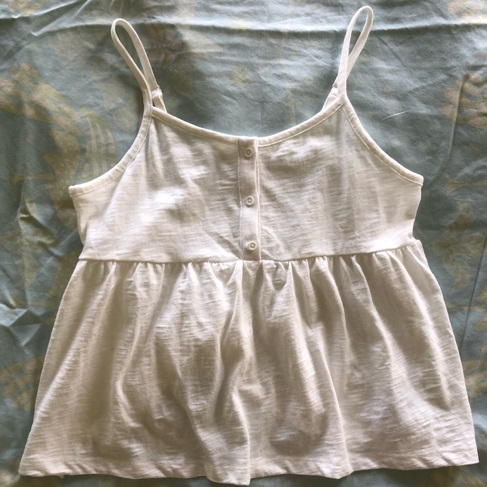 white gap kids babydoll top